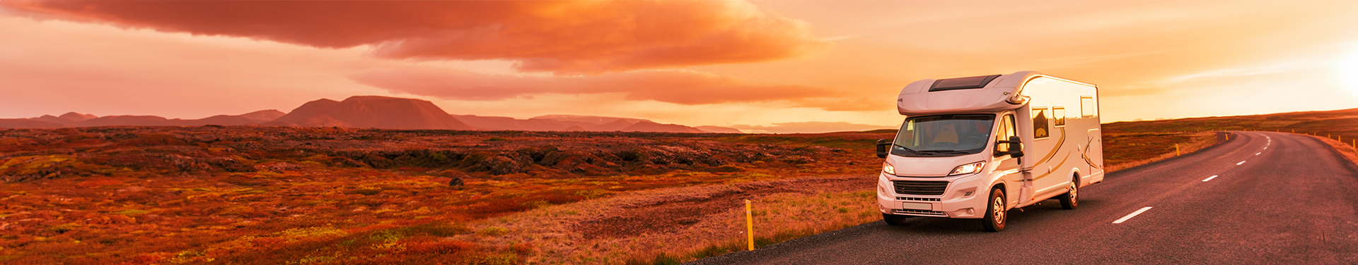 outback caravan park at sunrise